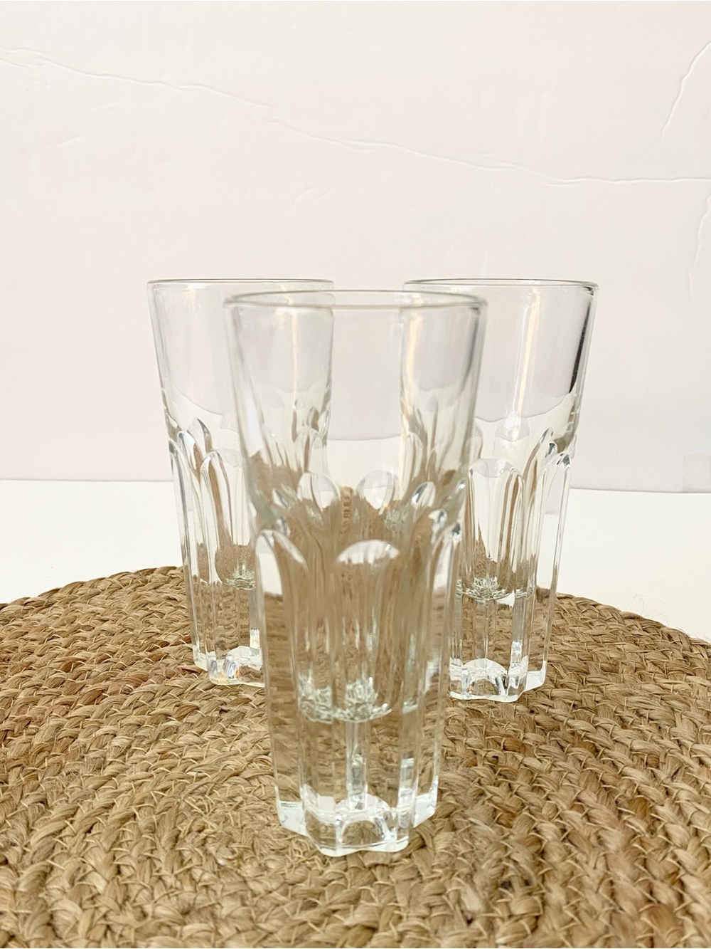 (3) High Ball Drinking Glasses Made in Italy - 4oz